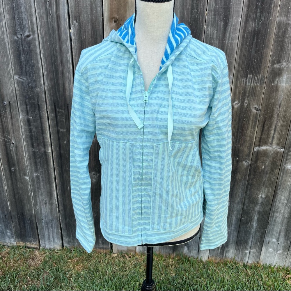 Blue Striped Columbia Zip Up